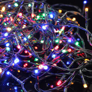 Xmas füzér kültéri 100 LED 15m piros, kék, sárga, zöld
