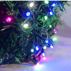 Xmas füzér kültéri 100 LED 15m pink, zöld, kék, fehér