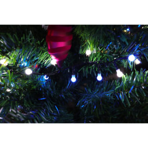 Xmas füzér.gyöngy.programozható hidegfehér,kék