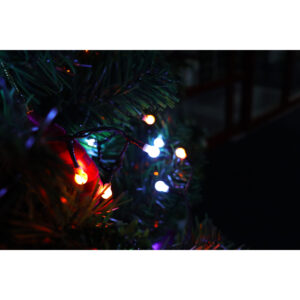 Xmas füzér.gyöngy. 150 hidegfehér,narancs