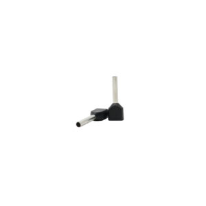 IKERÉRVÉGHÜVELY 2x1.5mm2 FEKETE
