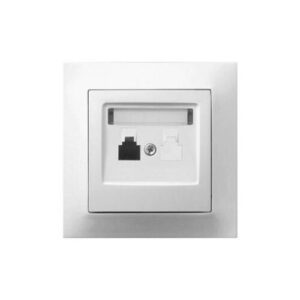 NECTO RJ11x1 telefoncsatlakozó komplett fehér