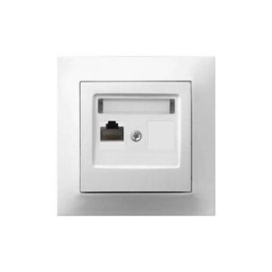 NECTO RJ45x1 csatlakozóaljzat komplett fehér
