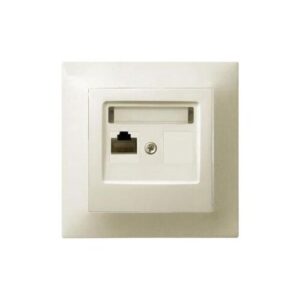 NECTO RJ45x1 csatlakozóaljzat komplett elefántcsont