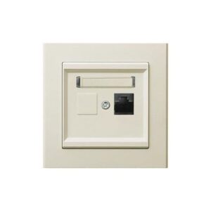 SONATA RJ45x1 csatlakozóaljzat komplett elefántcsont