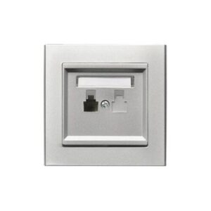 SONATA RJ11x1 telefoncsatlakozó komplett ezüst