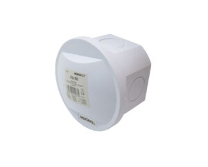 Kötődoboz 80x50mm falon kívüli, sima oldalú, IP65, kerek, pattintós fedél