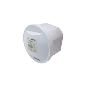 Kötődoboz 80x50mm falon kívüli, sima oldalú, IP65, kerek, pattintós fedél