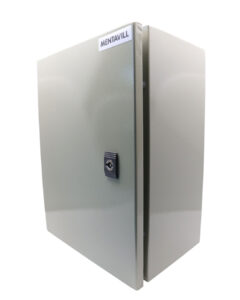 Lemezszekrény 400x300x200 IP55* + szerelőlap jxf