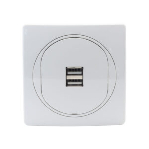 MV5 USB töltő aljzat dupla 2.1A ezüst