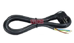 Dugós csatlakozóvezeték H05RR-F 3x2,5mm2, fekete, 3m, 16A, 250V