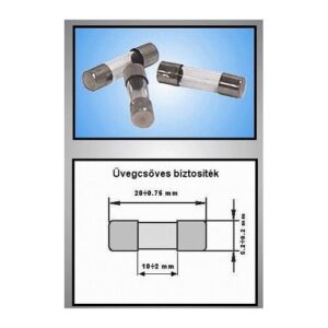 Üvegcsöves bizt.5x20mm 1.6A lomha