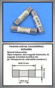 BIZT. 8A 5x20mm LOMHA KERÁMIA 250V