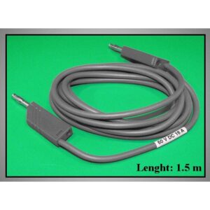 4MM-ES BANÁNDUGÓS MŰSZERZSINÓR SZILIKONOS, FEKETE, 1.5m HIRSCHMANN