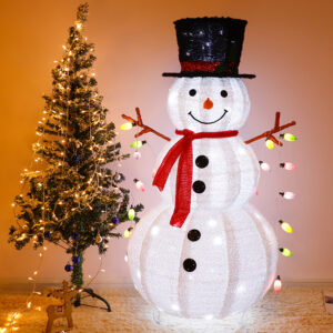 Xmas hóember összecsukható 180cm 180LED hidegfehér