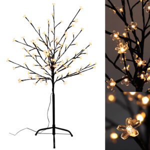 Xmas dekor fa 1,8m 180 LED melegfehér