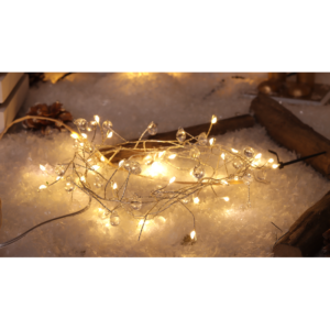 LED karácsonyi lánc,csepp,elemes (X23016)