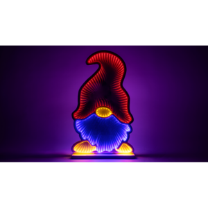 LED karácsonyi tükördísz , manó, USB (X25016)