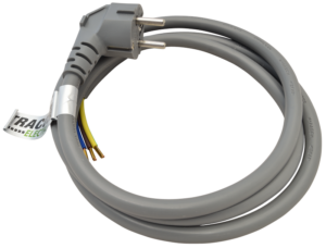 Csatlakozódugó kábellel, szürke