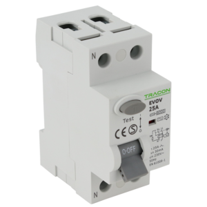 Áram-védőkapcsoló, 2 pólusú
