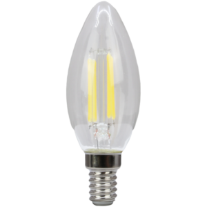 COG LED gyertya fényforrás, átlátszó