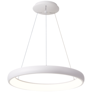 LED függesztett lámpa, gyűrű forma, fehér, távirányítós