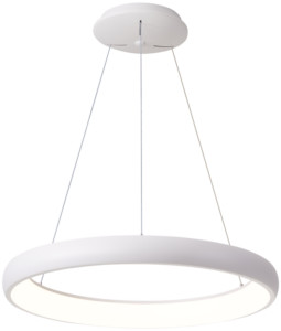 LED függesztett lámpa, gyűrű forma, fehér, távirányítós
