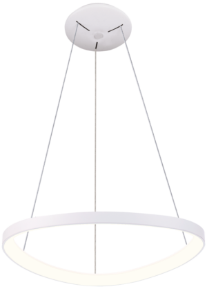 LED függesztett lámpa, háromszög forma, fehér, távirányítós