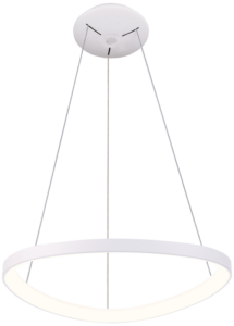 LED függesztett lámpa, háromszög forma, fehér, távirányítós