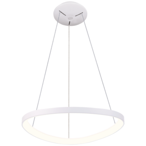 LED függesztett lámpa, háromszög forma, fehér, távirányítós