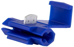 Késes leágaztató (PVC), ónozott elektrolitréz, kék