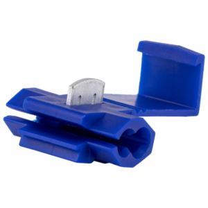 Késes leágaztató (PVC), ónozott elektrolitréz, kék