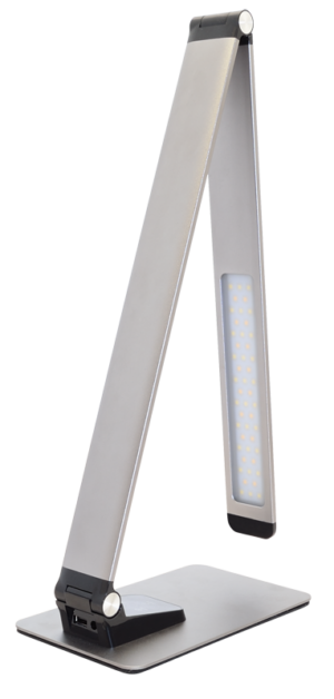 Fém asztali LED lámpa USB porttal