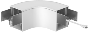 Toldó LIN irodai világítótestekhez, 90°, fehér