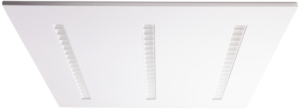 Sávos LED panel, négyzet, fehér