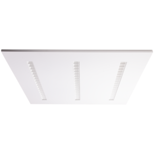 Sávos LED panel, négyzet, fehér