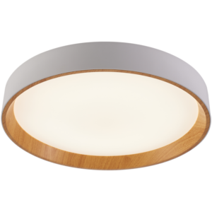 LED mennyezeti lámpa, gyűrű forma, fehér/arany, távirányítós