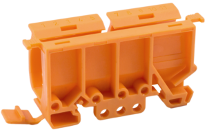 Adapter nyitható vezetékösszekötőhöz, sínre szerelhető