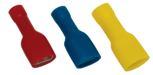 Telj.szig.rát.csatl.h.hosszú fémrész 2,5 mm2, 6,3×0,8 mm,kék