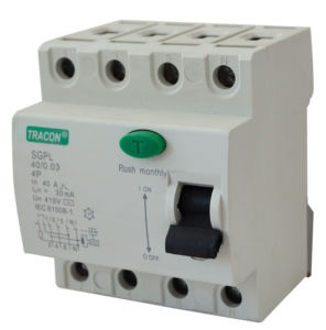 Áram-védőkapcsoló, 4 pólusú