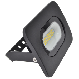 LED fényvető beépített bekötődobozzal (kábel nélkül),fekete
