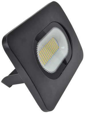 LED fényvető beépített bekötődobozzal (kábel nélkül),fekete