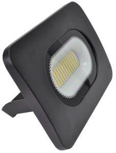 LED fényvető beépített bekötődobozzal (kábel nélkül),fekete