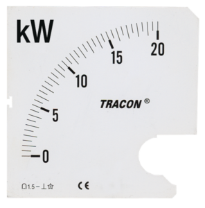 Skálalap W96-400V/4 műszerhez