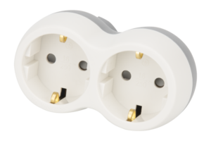 Többférőhelyes átalakító csatlakozó, szürke + fehér