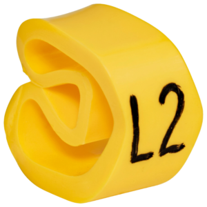 Vezetékjelölő (L2 jelölés)vezetékre ráhúzható