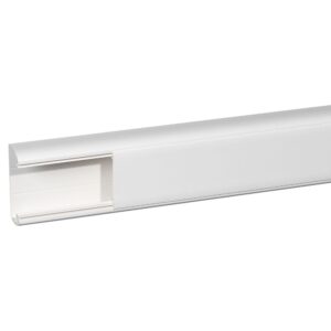 Legrand 010461 DLP 35x80 mm, univerzális kábelcsatorna 65mm hajlékony fedéllel, válaszfal nélkül, Program Mosaic szerelvényekkel szerelhető, 2m, fehér