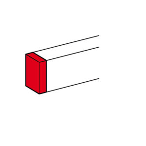 Legrand 011158 DLP alumínium végzáró 50x105mm