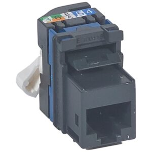 Legrand 033181 RJ45 Keystone port Cat6 árnyékolatlan (UTP) LCS2 gyorscsatlakozós 180° 250Mhz 1Gigabit