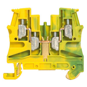 Legrand 037179 Viking3 védőföld 4mm2 sorkapocs 2-2 be-/kimenet, 1 emeletes, csavarral